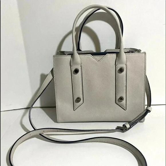Botkier grey saffiano leather satchel handbag - Picture 1 of 15